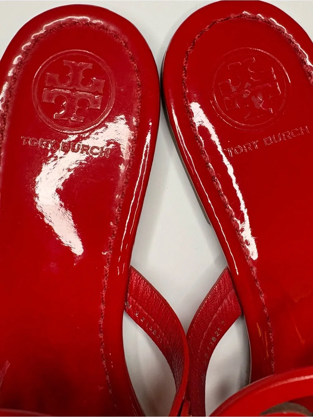 Tory Burch Miller Patent Sandals – Red – Size 10 - Picture 4 of 8
